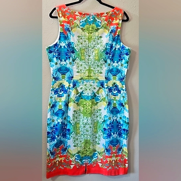 Nine West Sleeveless Spring Dress Size 14 - Picture 5 of 9